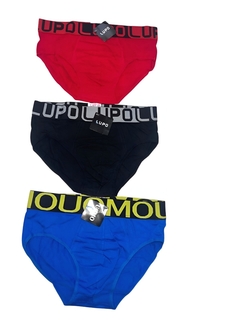 SL94-Lupo slip hombre importado liso | Contidad minima de compra 12 en internet