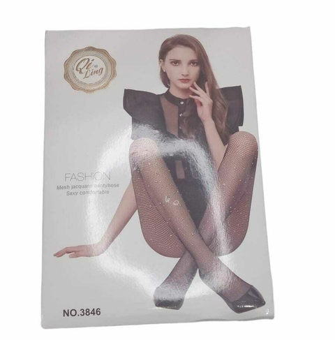 MD719-MEDIA PANTY RED CON BRILLO | Pack 12 unidades