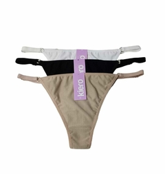 KI52401-COLA LESS TIRAS RAYADA Micro Acanal. | Cantidad mínima de compra 12