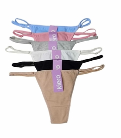 KI12251-COLA LESS TIRAS LISA Alg. Lycra | Cantidad mínima de compra 12