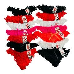 BO921-PACK X12 unidades (DOCENA) |COLALES DE TUL CON ENCAJE
