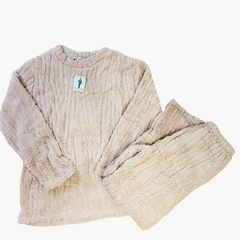 TE13-MARCA: TERRENAL | PIJAMAS FLANNEL DAMA LISO ESCANALADO | Cantidad minima de compra 12 en internet