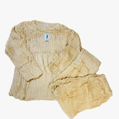 TE13-MARCA: TERRENAL | PIJAMAS FLANNEL DAMA LISO ESCANALADO | Cantidad minima de compra 12