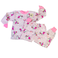PJ19019-Linda Luna pijama frizado bebe con boton | Cantidad minima de compra 12 en internet