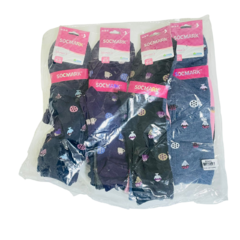 MD403-PACK X12 unidades (DOCENA) Socmark media casual dama estampado en internet