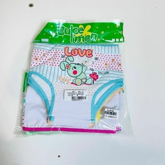 Imagen de DLP783-Pañalera Frente Estamp. Cint. Pom Pom | Cantidad mínima de compra 12
