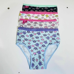 DLN819-Bombacha de Nena Color Tela Estamp. Modelos Varios | Cantidad mínima de compra 12