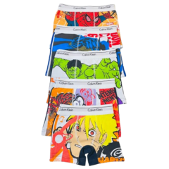 BX824-BOXER DE NIÑO DE ALGODÓN Y LYCRA CON ESTAMPADO ADELANTE | Cantidad mínima de compra 12