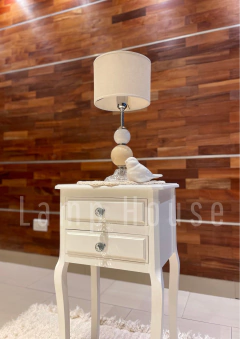 Mesa de Luz Provenzal - Blanca - Lamp House