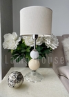 Lámpara Cárites - Beige + Blanco - comprar online