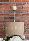 Lámpara Colgante Aurora - Beige/Cristal - comprar online