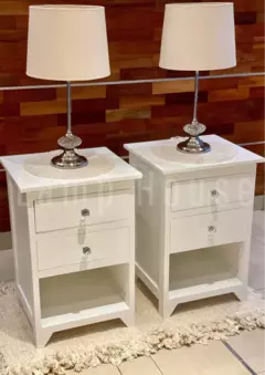Mesa de Luz Ofelia - Blanca - tienda online