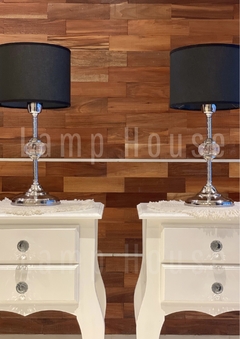 Mesa de Luz Reina Ana Mediana - Blanca - Lamp House