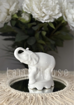 Elefante de Cerámica - Blanco - Lamp House
