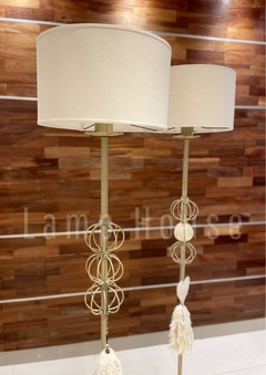 Lámpara Alámbrica - Beige 3 Bochas - Lamp House
