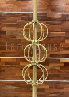 Lámpara Alámbrica - Beige 3 Bochas - tienda online