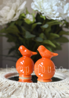 Pajarito de Cerámica con Bocha - Naranja - comprar online