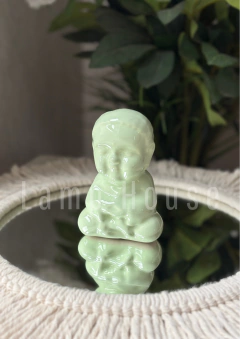 Budha de Cerámica - Verde Pastel - tienda online