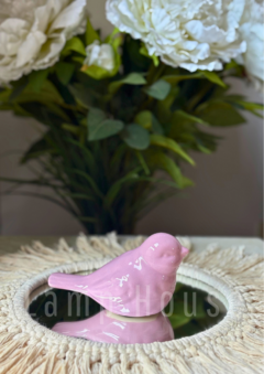 Pajarito de Cerámica - Rosa - tienda online