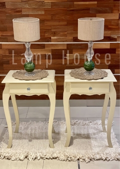 Mesa de Luz Reina Ana Grande - Beige - tienda online