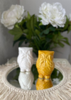 Búho de Cerámica - Caramelo • Blanco - comprar online