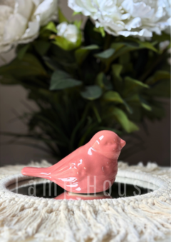 Pajarito de Cerámica - Salmon en internet