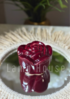 Rosa de Cerámica - Bordo - comprar online