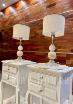 Mesa de Luz Provenzal - Blanca - tienda online