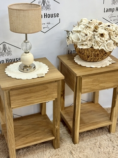 Mesa de Luz Paraíso XL- 1 cajón + estante