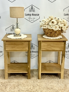 Mesa de Luz Paraíso XL- 1 cajón + estante - Lamp House