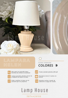 LÁMPARAS DE MESA • CATÁLOGO CARACTERÍSTICAS - tienda online