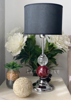 Lámpara Aurora - Bordo/Cristal - comprar online