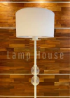 Lámpara de Pie Afrodita - Cristal/Blanco - comprar online
