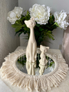 Par de Gatos de Cerámica - Beige - comprar online