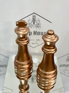 Duo Pieza de Ajedrez - Rey & Reina Cobre - Lamp House