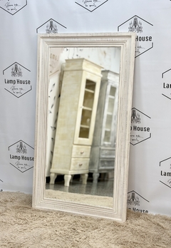 Espejo Doble Marco - Blanco Vintage - Lamp House