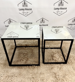 Mesa Nido Espejada Dúo • Cuadrada Black - tienda online
