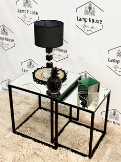 Imagen de Mesa Nido Espejada Dúo • Cuadrada Black