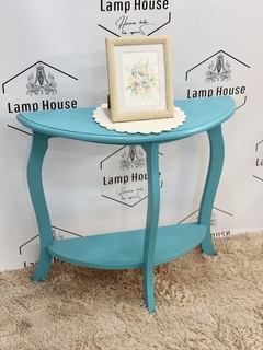 Mesa de Arrime Óvalo- Turquesa - comprar online