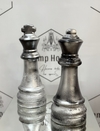 Duo Pieza de Ajedrez - Rey & Reina Plata - Black - comprar online