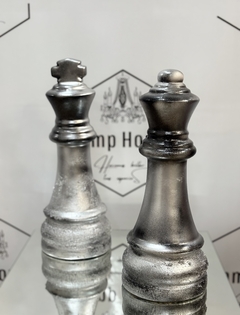 Duo Pieza de Ajedrez - Rey & Reina Plata - Black - comprar online