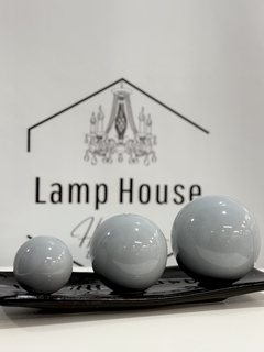 Bandeja 3 Esferas - Negro Gris - Lamp House