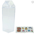 Garrafa de Acrilico 450ml Caixa de Leite Adesivos
