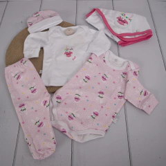 Ajuar de 5 piezas Bunny Love