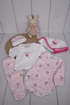 Ajuar de 5 piezas Bunny Love - Coccó Baby & Kids