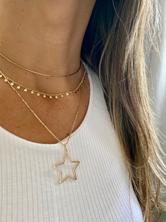 Choker Estrela Banhado a Ouro 18k na internet