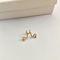 Piercing Fake Torcido Banhado a Ouro 18k - comprar online