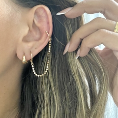 PIERCING DE ARGOLA COM CORRETINHA BANHADO A OURO 18K - comprar online