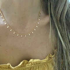 CHOKER COM MINI GOTAS BANHADA A OURO 18K - comprar online
