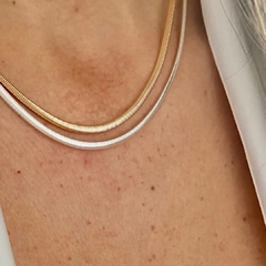 Colar Fio Alemão Banhado a Ouro 18k - Bianca Tardivo Semijoias I Prata 925 e Semijoias Banhado a Ouro 18k